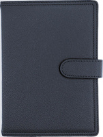 Kalendarz 2026 A5 dzienny z zapięciem ekoskóra granatowy