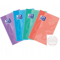 Paczka Zeszyt A5 16k podwójna linia kolorowa Oxford touch pastel mix pakiet 10 sztuk
