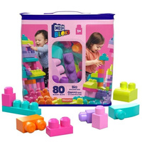 Mega Bloks Klocki w torbie 80 el. różowe Mattel