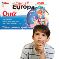 GRA PLANSZOWA QUIZ 2W1 NASZA EUROPA KTO JUŻ WIE?