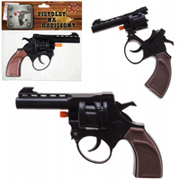 PISTOLET NA KAPISZONY NA SPŁONKĘ ZESTAW REWOLWER DLA DZIECI SPŁONKA STRZAŁY