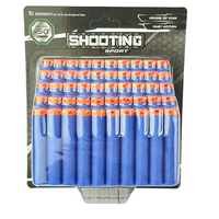 NIEBIESKIE PIANKOWE STRZAŁKI DO WYRZUTNI NERF AMUNICJA DO NERFA 50 SZTUK