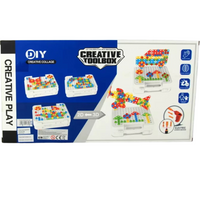 Klocki Konstrukcyjne Do Skręcania Zestaw Edukacyjny Walizka Wkrętarka