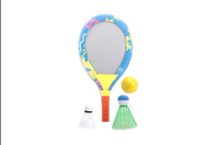 ZESTAW RAKIETEK MIĘKKIE 2 RAKIETKI LOTKI PIŁECZKA