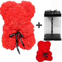 MIŚ Z PŁATKÓW RÓŻ ROSE BEAR WALENTYNKI + PUDEŁKO 