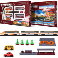 KOLEJKA ELEKTRYCZNA DUŻY TOR POCIĄG LOKOMOTYWA 