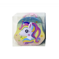 SKARBONKA DLA DZIECKA METALOWA JEDNOROŻEC NA PIENIĄDZE BANKNOTY SEJF