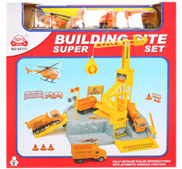 Zestaw plac budowy z pojazdami budowlanymi dla dzieci interaktywny