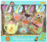 Zestaw naczyń dla dzieci z motywem zwierząt bambusowy ekologiczny