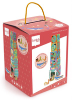 Piramida edukacyjna i drewniane figurki Ocean Scratch