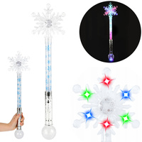 RÓŻDŻKA ŚWIETLNA ŚNIEŻYNKA LED MIGAJĄCA MAGICZNA ZABAWA DLA DZIECI PREZENT