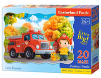 Puzzle 20 Little Fireman CASTOR Castorland