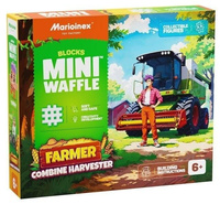 Klocki konstrukcyjne Waffle mini Farmer Kombajn