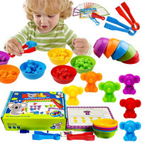 DUŻY ZESTAW EDUKACYJNY NAUKA LICZENIA KOALA KARTY FIGURKI GRA ZRĘCZNOŚCIOWA