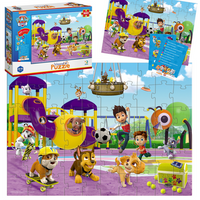 Puzzle Wimmel "Psi Patrol - Na Spacerze" 60 Elementów Karty Z Pytaniami