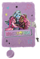 Pamiętnik z kłódką "włochacz" A5 96 kartek MONSTER HIGH