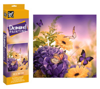 Diamond painting - Haft diamentowy KWIATY 30x30cm