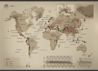 Mapa zdrapka szczytów świata