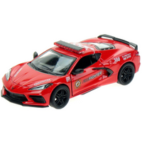 Model Samochodu Corvette 2021 Policja Straż Skala 1:36 Kolekcjonerski