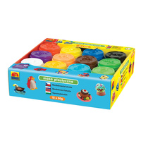 Masa plastyczna 12 małych tub kolorowa kreatywna zabawa dla dzieci