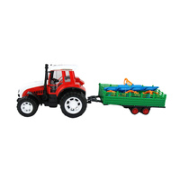 Traktor zabawkowy z przyczepą pojazd rolniczy dla dzieci farma edukacyjny
