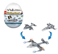 Klocki Pojazdy w Jajku Zabawka Edukacyjna Rozwijająca Kreatywność Dziecka