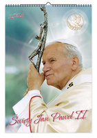 Kalendarz 2026 ścienny Święty Jan Paweł II A3 V8