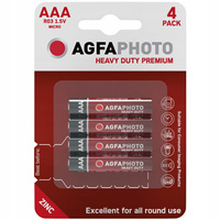 4x BATERIA AGFAPHOTO HEAVY DUTY AAA LR03 CYNKOWA