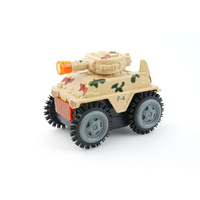 Czołg na baterie dla dzieci interaktywny zabawka edukacyjna model wojskowy