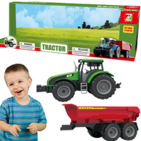 TRAKTOR Z PRZYCZEPĄ Z DŹWIĘKIEM I ŚWIATŁ