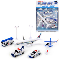 SAMOLOT I POJAZDY LOTNISKO ZESTAW HELIKOPTER AUTA ŚWIATŁA ZABAWA DLA DZIECI