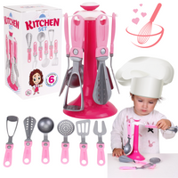 ZESTAW KUCHENNY PRZYBORY KUCHENNE NARZĘDZIA NA STOJAKU ŁOPATKA TŁUCZEK