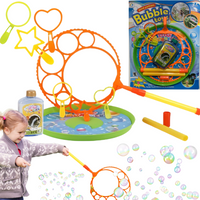 Duży Zestaw Do Tworzenia Baniek Mydlanych Obręcz Naczynie Płyn Dla Dzieci