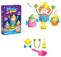 Piasek kinetyczny edukacyjny dla dzieci z elementami postaci zestaw