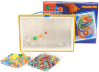 MOZAIKA UKŁADANKA GUZIKOWA GRZYBKI KORALIKI DUŻA