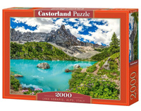 Puzzle 2000 Lake Sorapis, Alps, Italy CASTOR Castorland