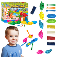 Masa Plastyczna Foremki Dinozaury Zestaw Kreatywny Prezent Dla Dzieci