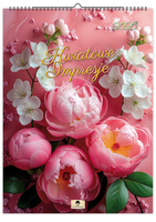 Kalendarz 2026 Kwiatowe impresje ścienny KS A4 V2