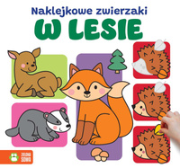 W lesie. Naklejkowe zwierzaki