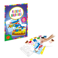 Malowanka piaskowa pociąg samolot