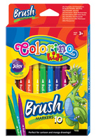 Colorino kids flamastry pędzelkowe 10 kolorów pisaki mazaki