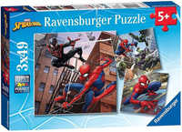 Puzzle 3x49 Spiderman w akcji Ravensburger
