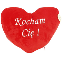 SERCE DUŻE MASKOTKA PLUSZOWA PODUSZKA PRZYTULANKA MIĘKKA WALENTYNKI