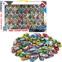 Auta metalowe pull back zestaw 50 sztuk pojazdy zabawki dla dzieci