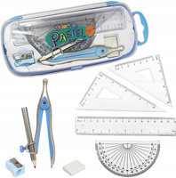 Colorino pastel zestaw geometryczny 8 elementów w kasetce do szkoły