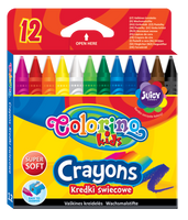 Colorino kids kredki świecowe 12 kolorów szkolne do przedszkola