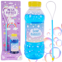 Bańki Mydlane Mega Jednorożce Płyn Do Baniek Mydlanych Zestaw Obręcz Kijek