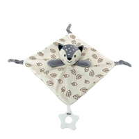 Miluś Lisek Kremowy 25x25 Cm Kocyk Przytulanka Maskotka Dla Najmłodszych