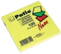 NOTES NEON SAMOP. 75X75mm ŻÓŁTY - 12 szt.