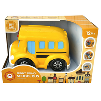 Autobus szkolny zabawka Funny Swing dla dzieci światło dźwięk edukacyjny
